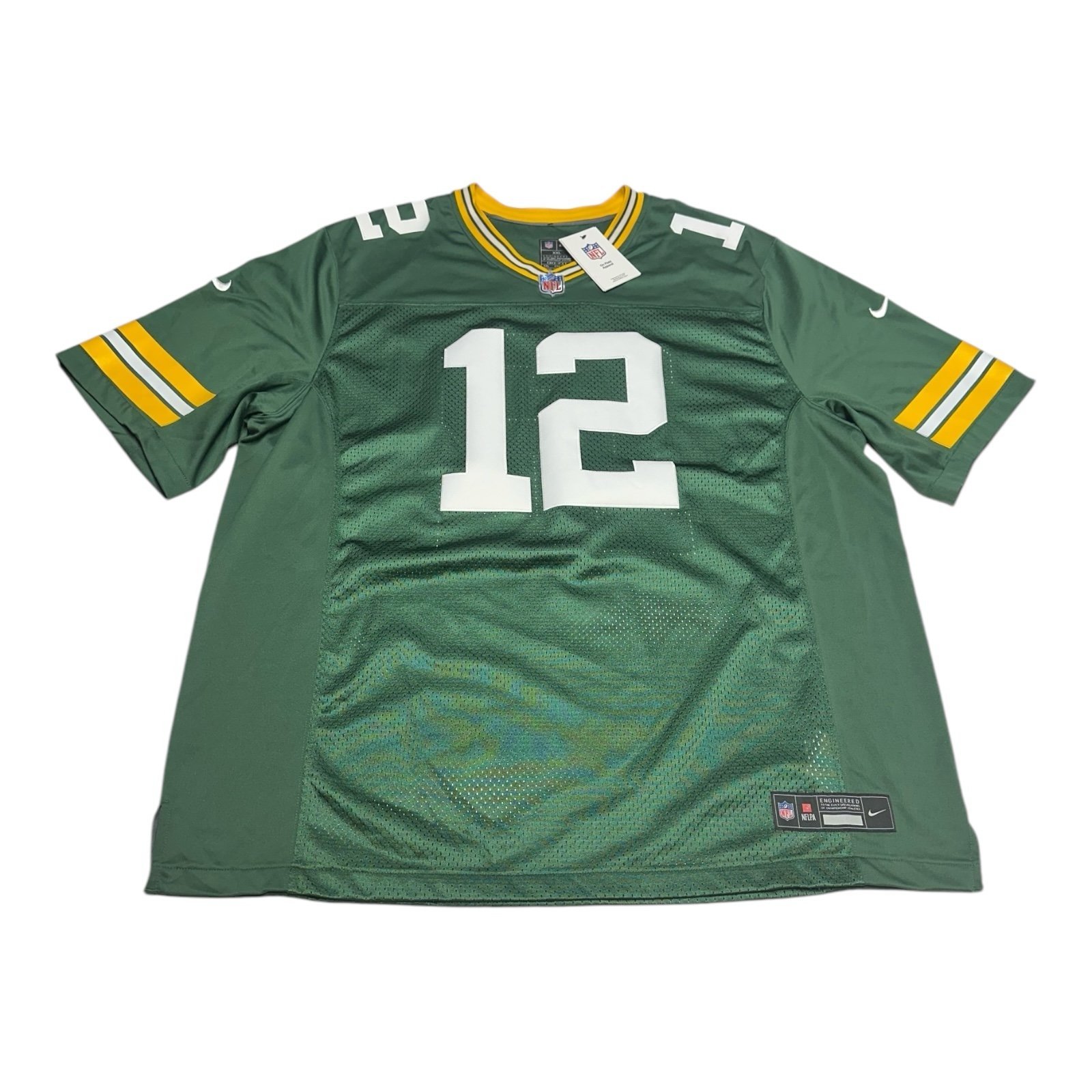 Nike Aaron Rodgers Jersey Mens Size XXL Green Bay Packers On Field Sewn Stitched