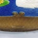 Swan Pond Vintage Wall Art Western Germany Die Cut 1950s Gift Calendar Topper