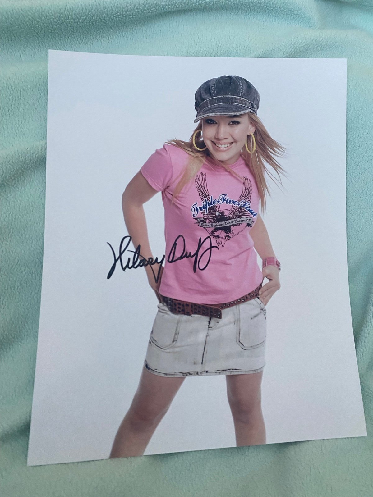 Hilary Duff signed photo