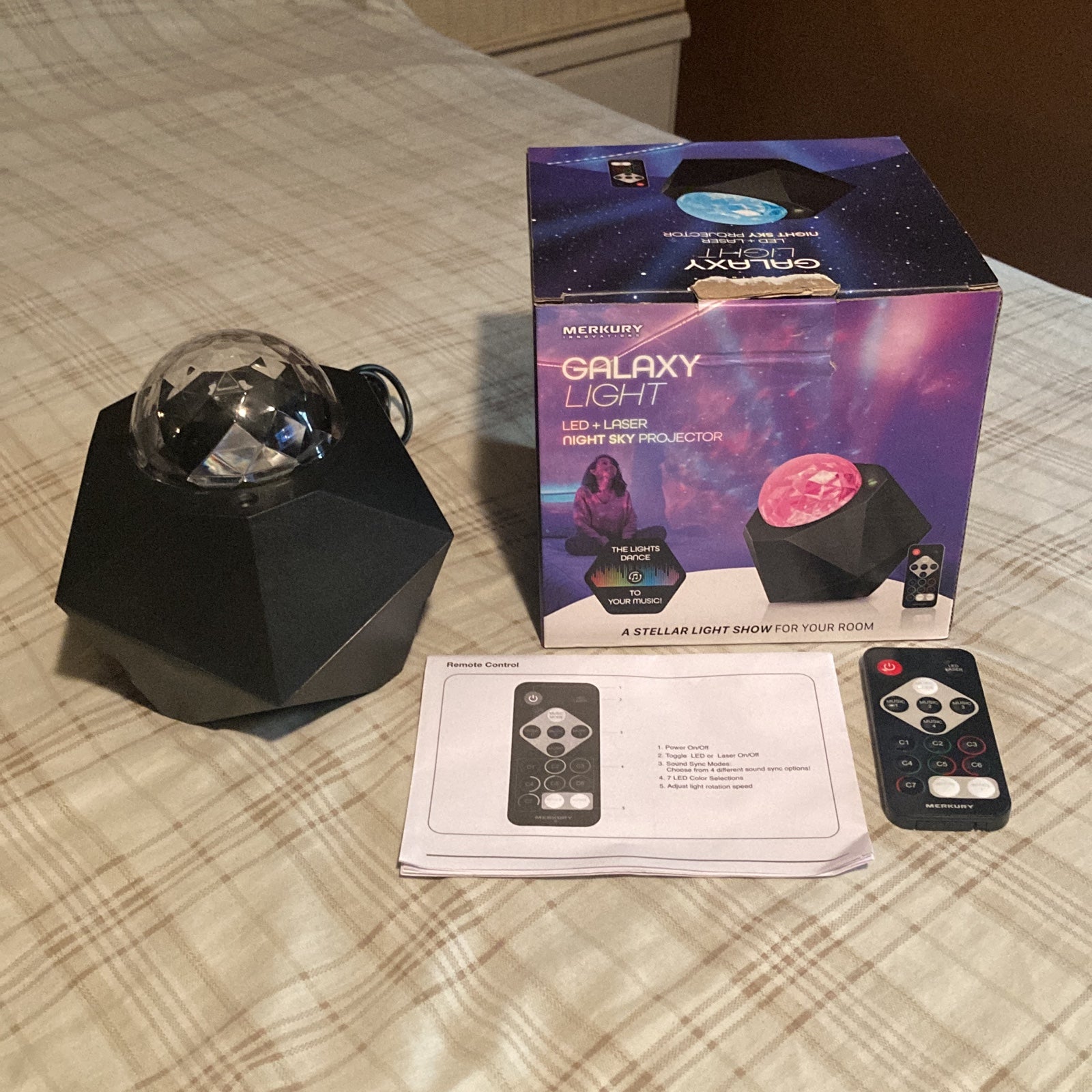 LED laser night light projector
