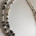 Pearl Double Strand Necklace Swarovski Crystals Sterling Silver Sterling Clasp