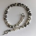 Pearl Double Strand Necklace Swarovski Crystals Sterling Silver Sterling Clasp