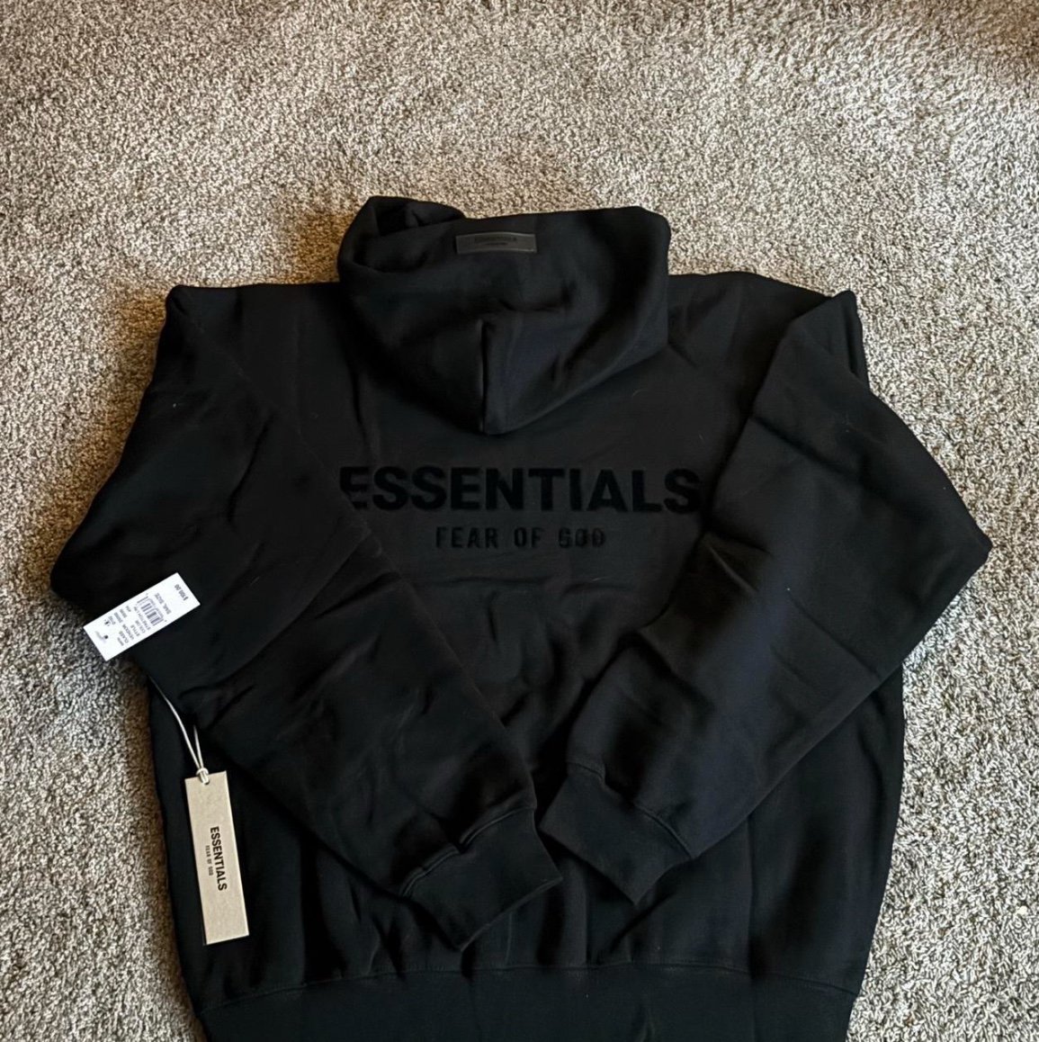 Fear of God Essentials Hoodie Stretch Limo Black Medium