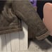 American Eagle Outfitters Shearling Biker Jacket Brown Size XL