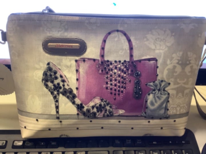 SATCHEL WITH RHINESTONES