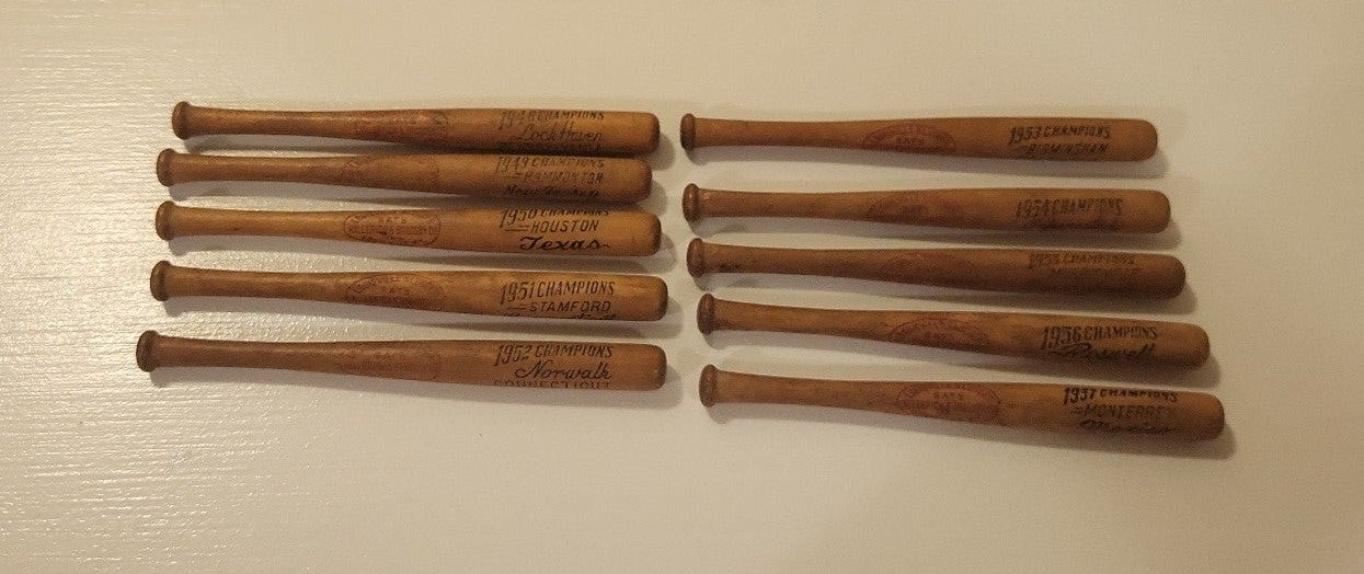 Little League World Series Champions Bats 1948-1957