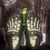 CROCS X PLEASURES CLASSIC CLOG Skeleton Size 4 NEW - GLOW IN THE DARK ✅ 2022