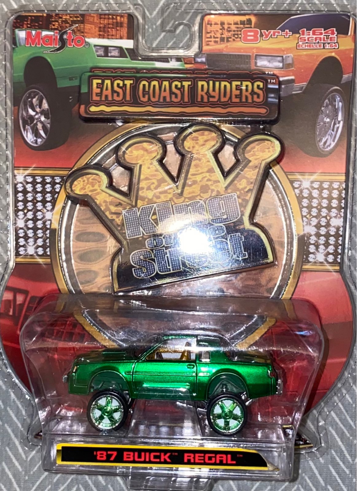 Maisto 87 Buick Regal East Coast Ryders 1/64 MINT NIB ! (GREEN) ULTRA RARE)