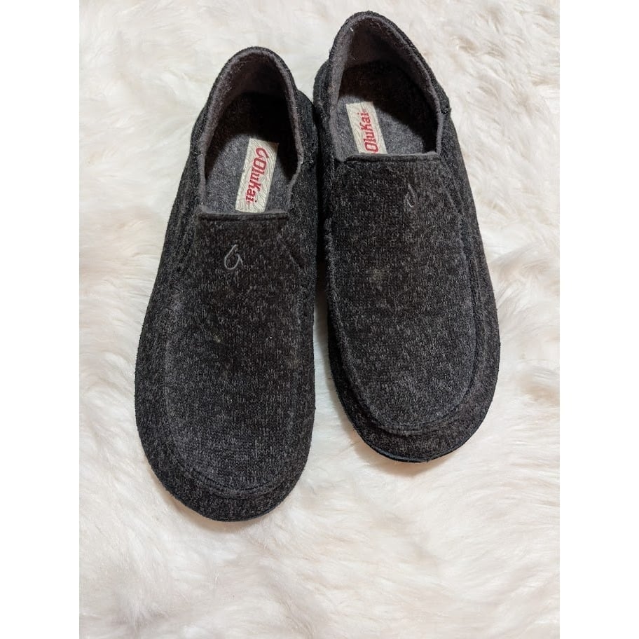 OluKai Men's Wool Blend Slip On Loafer Comfort Casual Shoes Molo Hulu Sz 9