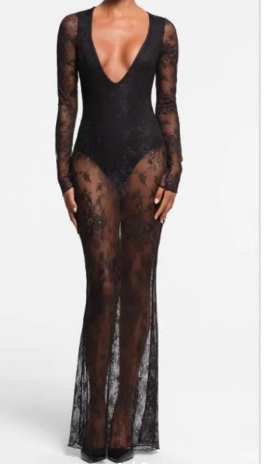 Skims Ultra Lounge Plunge Dress