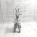 Vintage Christmas Handmade Aluminum? Wire? Rudolph the Red-nosed Reindeer