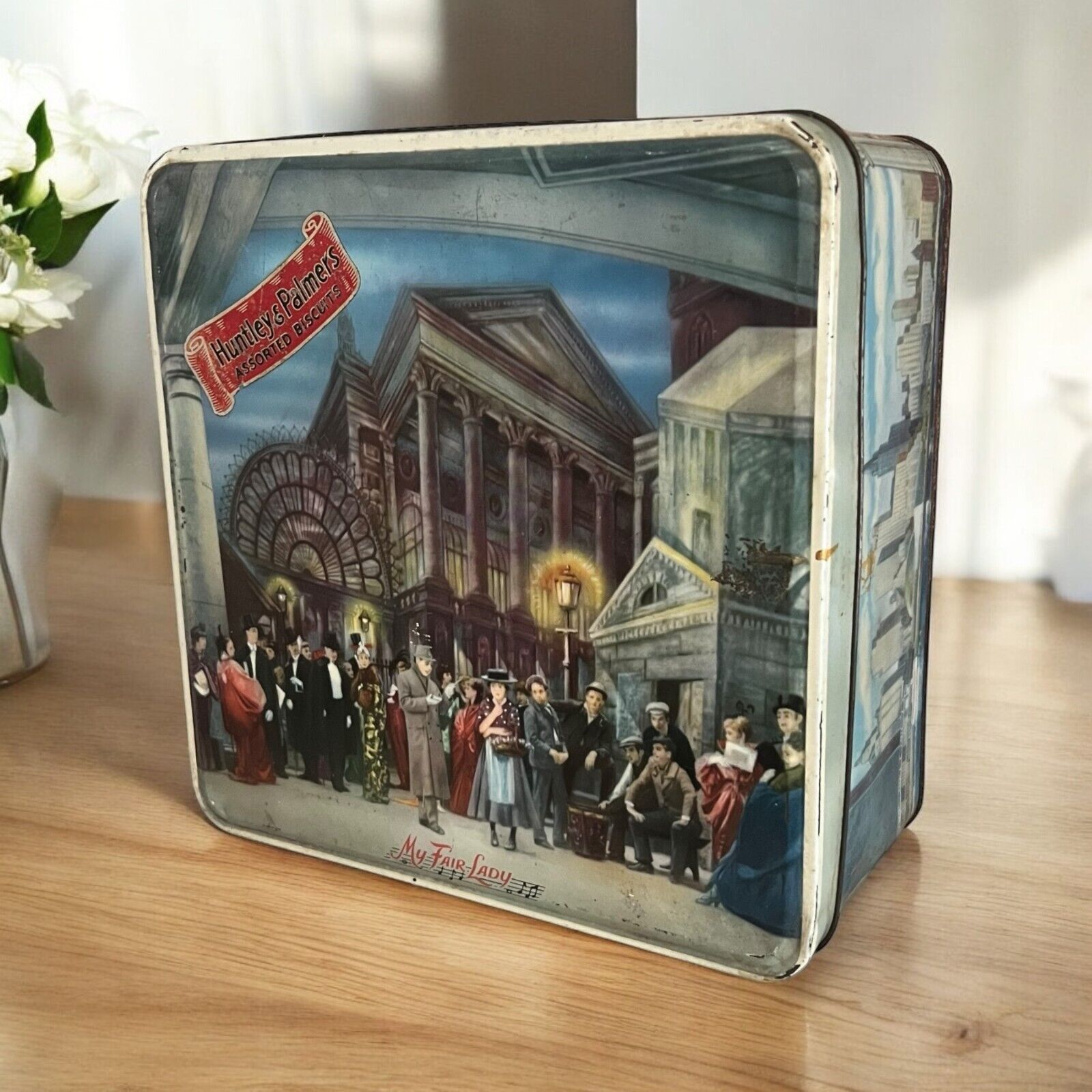Huntley Palmers Assorted Biscuits Tin. VTG 9 Tin. London England- My Fair Lady