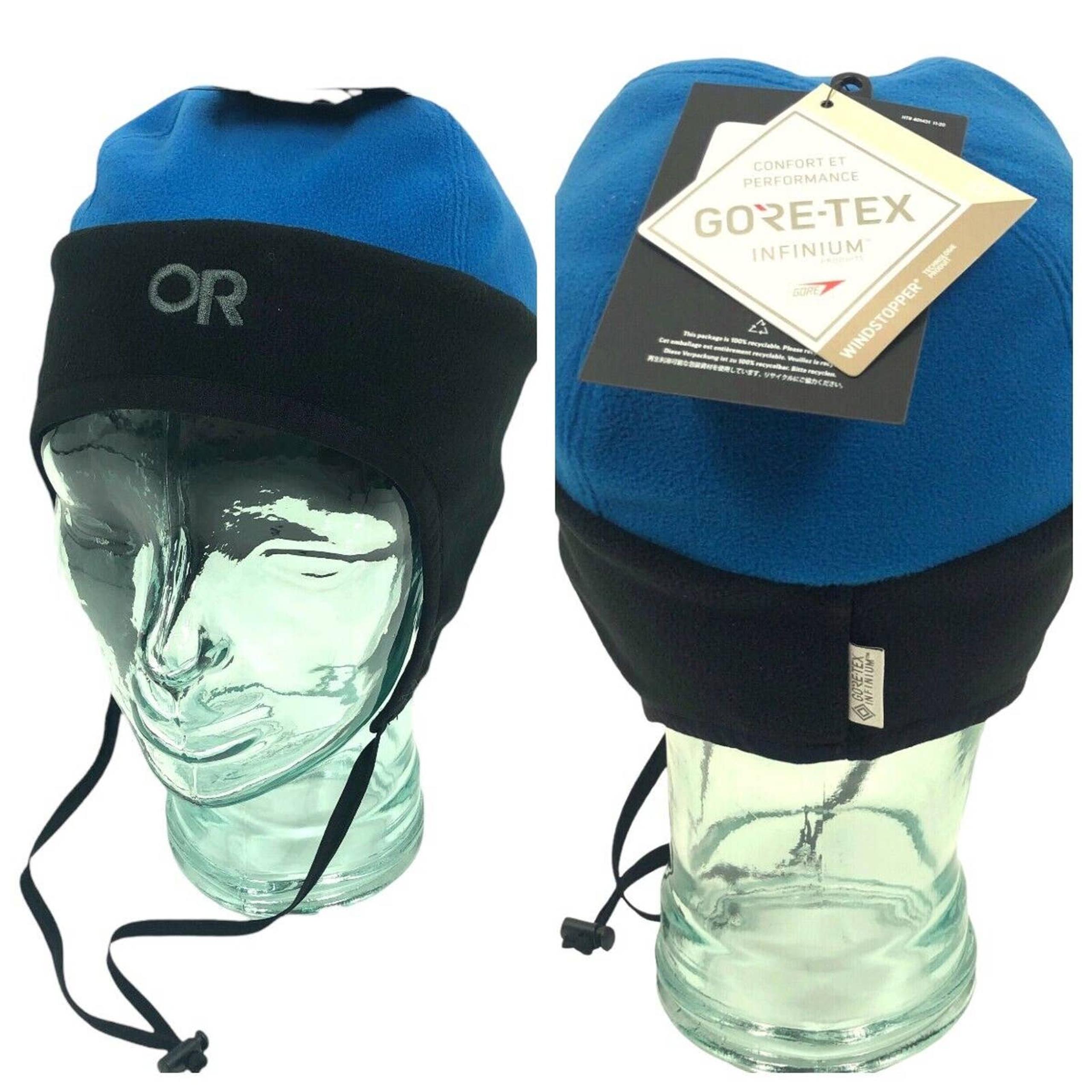 NEW Outdoor Research Goretex Peruvian Hat M Windstopper Fleece Ear Flaps Cap Ski