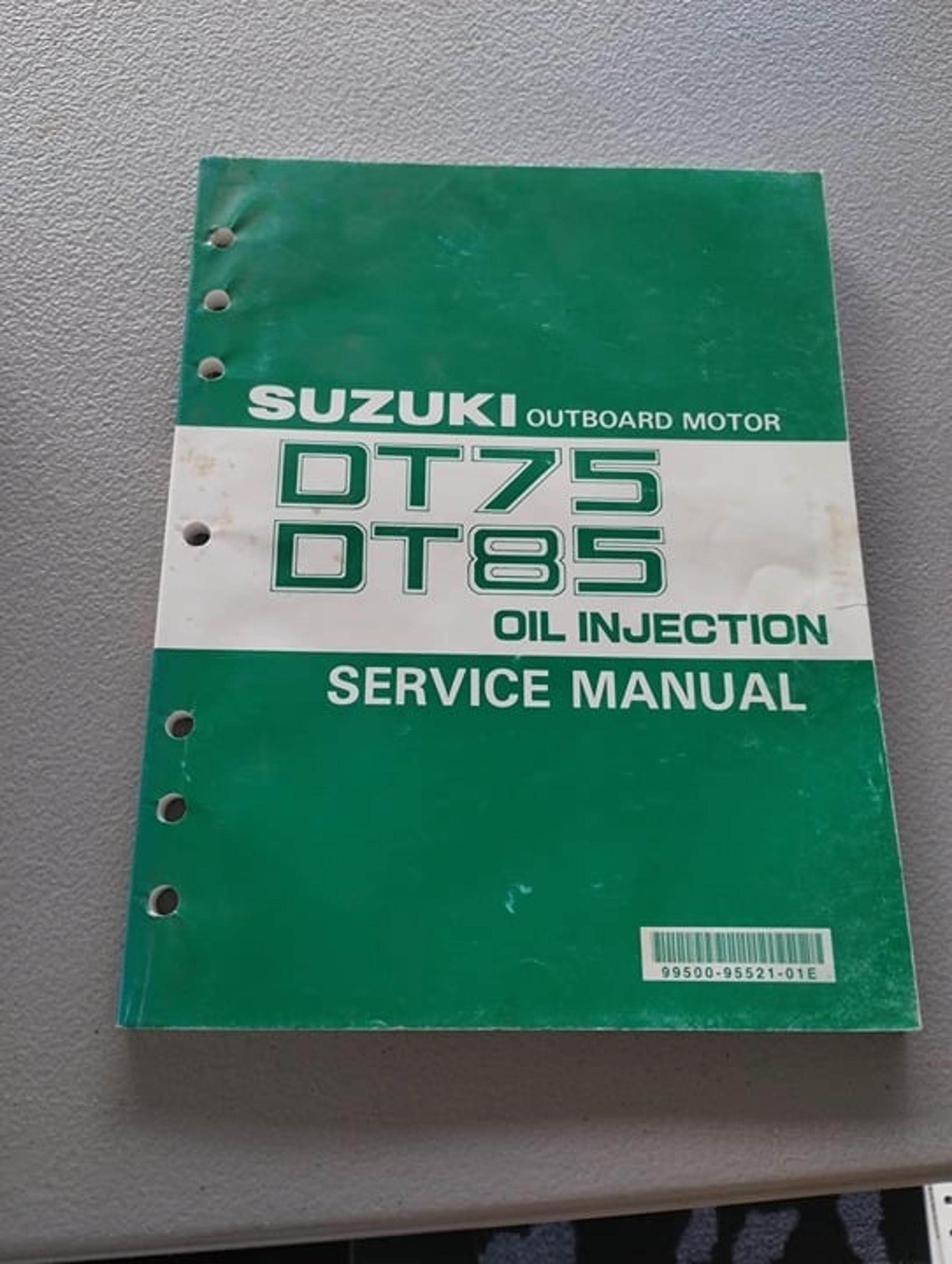 Outboard Service Manual DT75 DT85 model No.99500-95521-01E Year 1995 - Suzuki