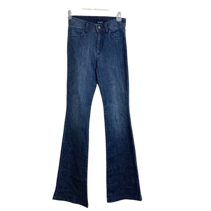 Splendid Women’s Size 24 Indigo Flared Jeans 5 Pocket Midrise SB10695VDK