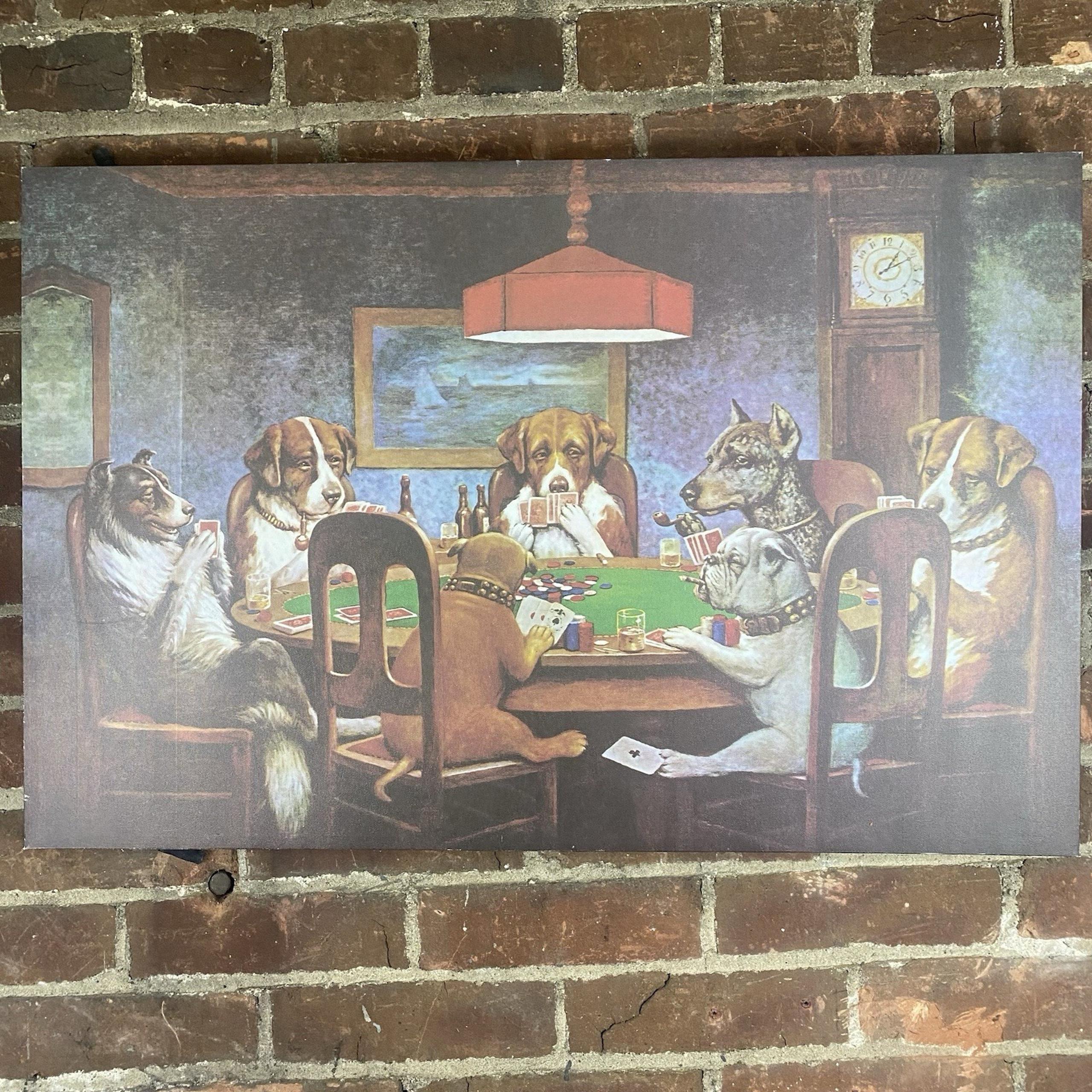 Cassius Coolidge - A Friend in Need, Dogs Playing Poker, Cheating 1903 - 19"x29"