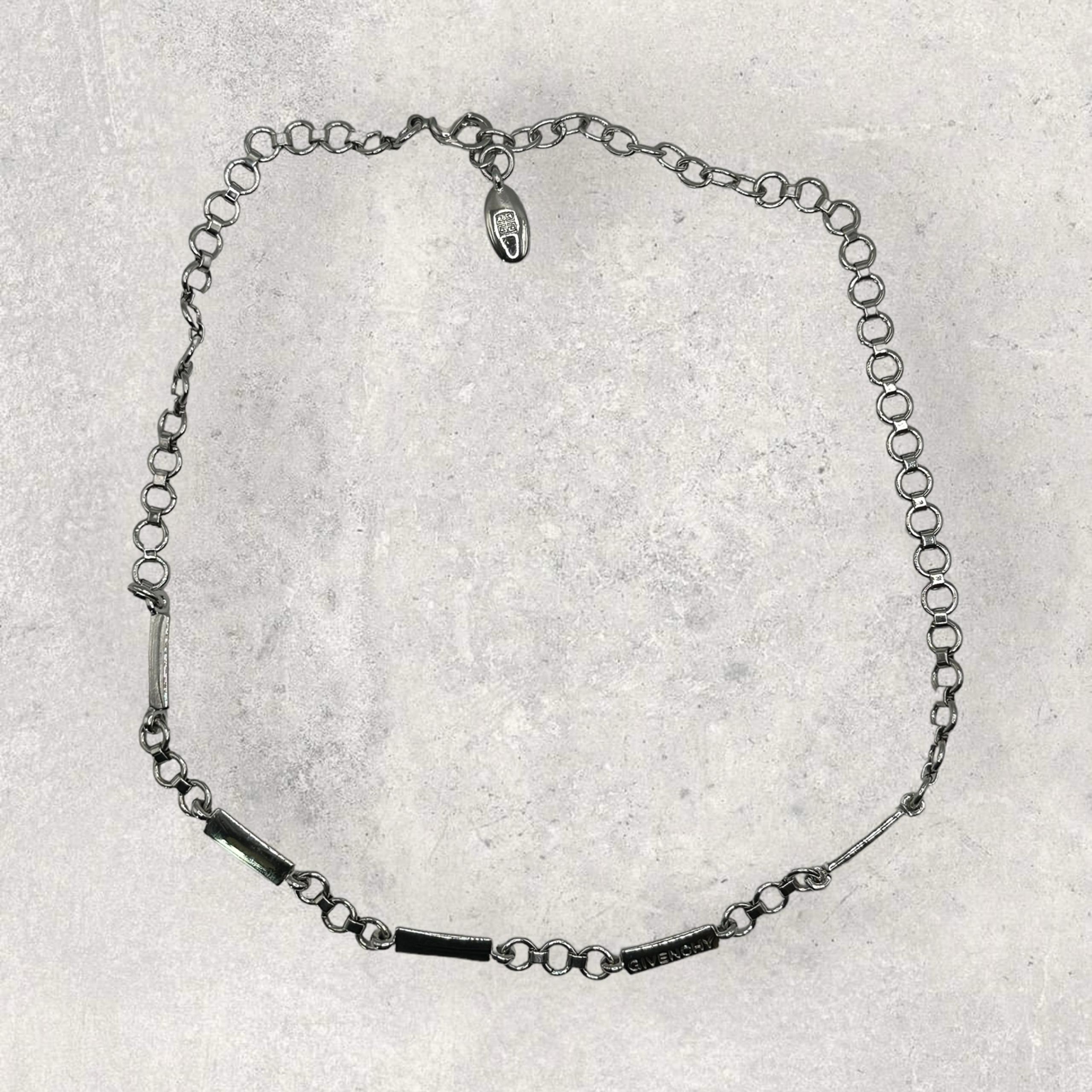 Givenchy Designer Silver Tone Women’s 18” Chain Necklace