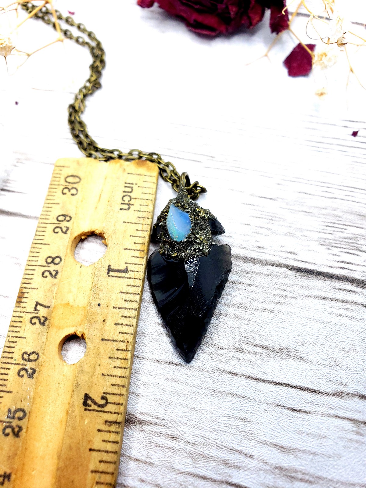 Amethyst and moonstone crystal Ring handmade gothic statement ring adjustable