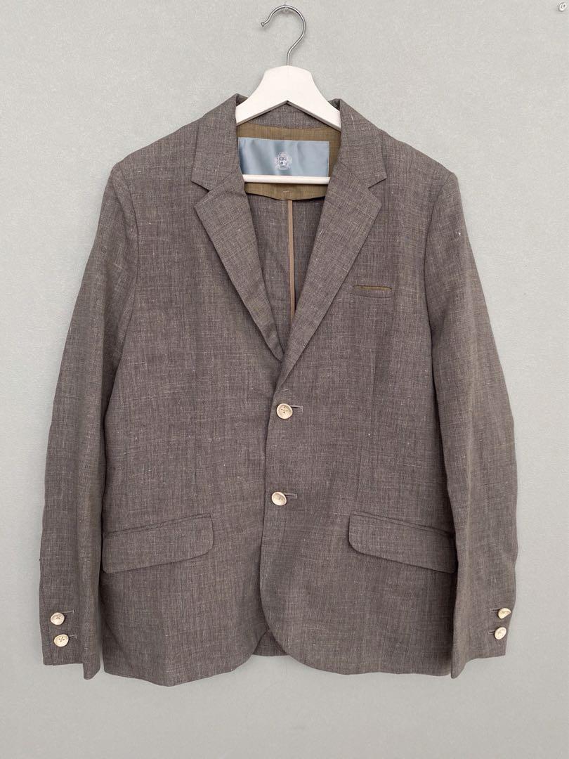 ⚫︎Brand New⚫︎ dulcamara Gray Linen Blend Tailored Jacket