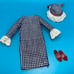 1960s Vintage Francie Barbie Doll Side-Kick 1273 Dress Hat Shoes Outfit Complete