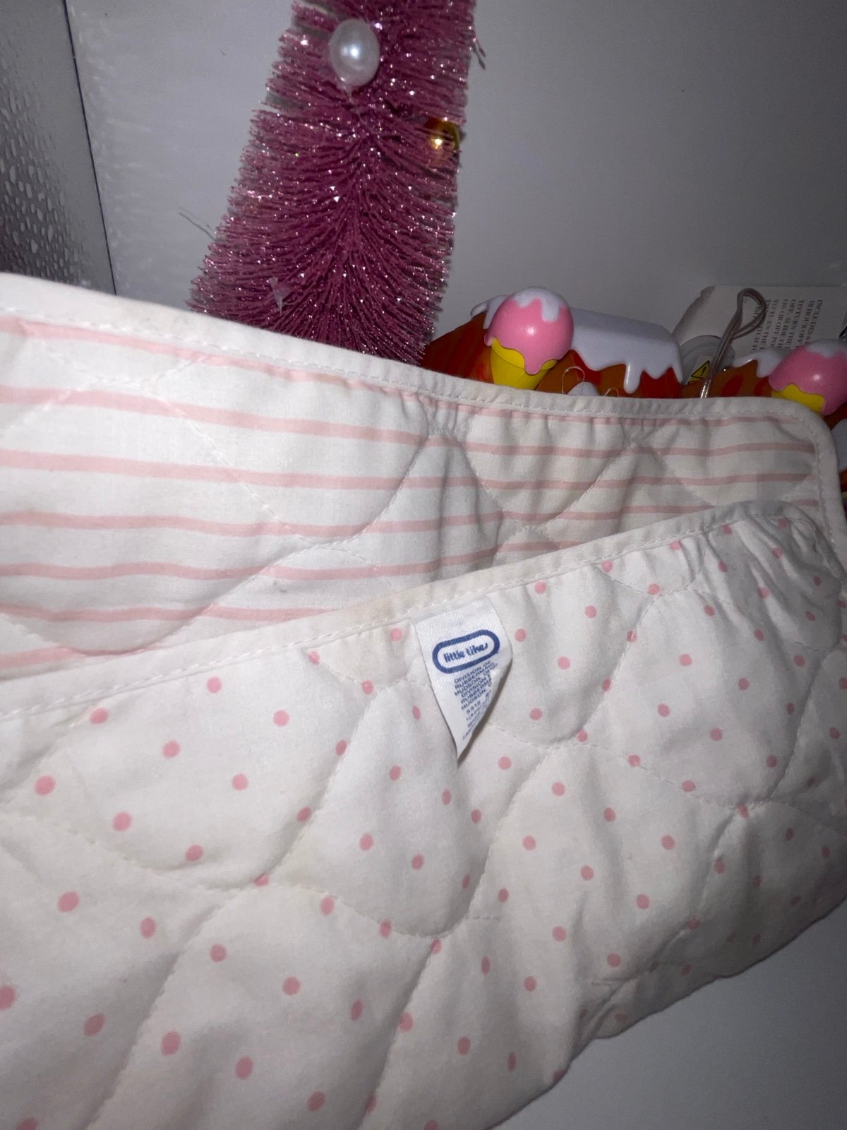 Little tikes dollhouse big Barbie house blanket replacement for canopy bed