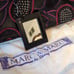 Marc by Marc Sharif Black Paisley Leather Shoulder Bag w/ Mirror