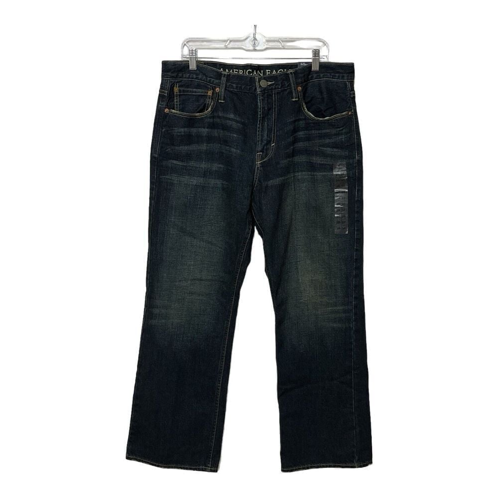 American Eagle Dark Wash Relaxed Fit Mens Size 36/30 Jeans Classic Denim Pants