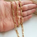 28 14K Gold Figaro Chain Link Necklace Womens 14 Karat Ladies Silver Jewelry