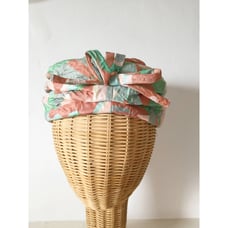 Vintage Mint Bow Tie Turban Hat