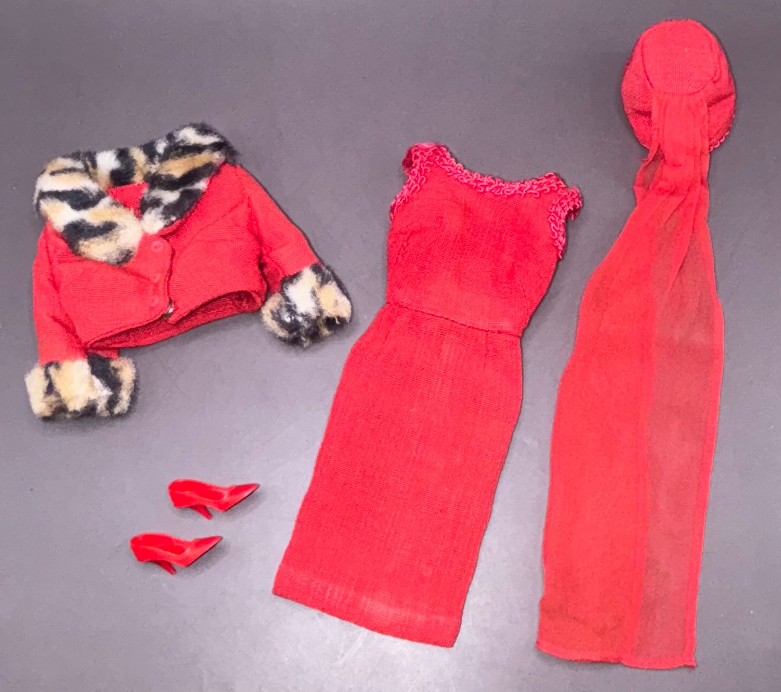 Vintage BARBIE - MATINEE FASHION #1640 - Complete Outfit from 1965 NEAR MINT NM