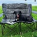 2 Person Folding Loveseat Comfortable Double Foldable Camping Chair Folding Lawn