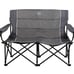 2 Person Folding Loveseat Comfortable Double Foldable Camping Chair Folding Lawn