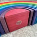 Grimms Wooden Rainbow Stacking Tunnel