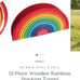 Grimms Wooden Rainbow Stacking Tunnel