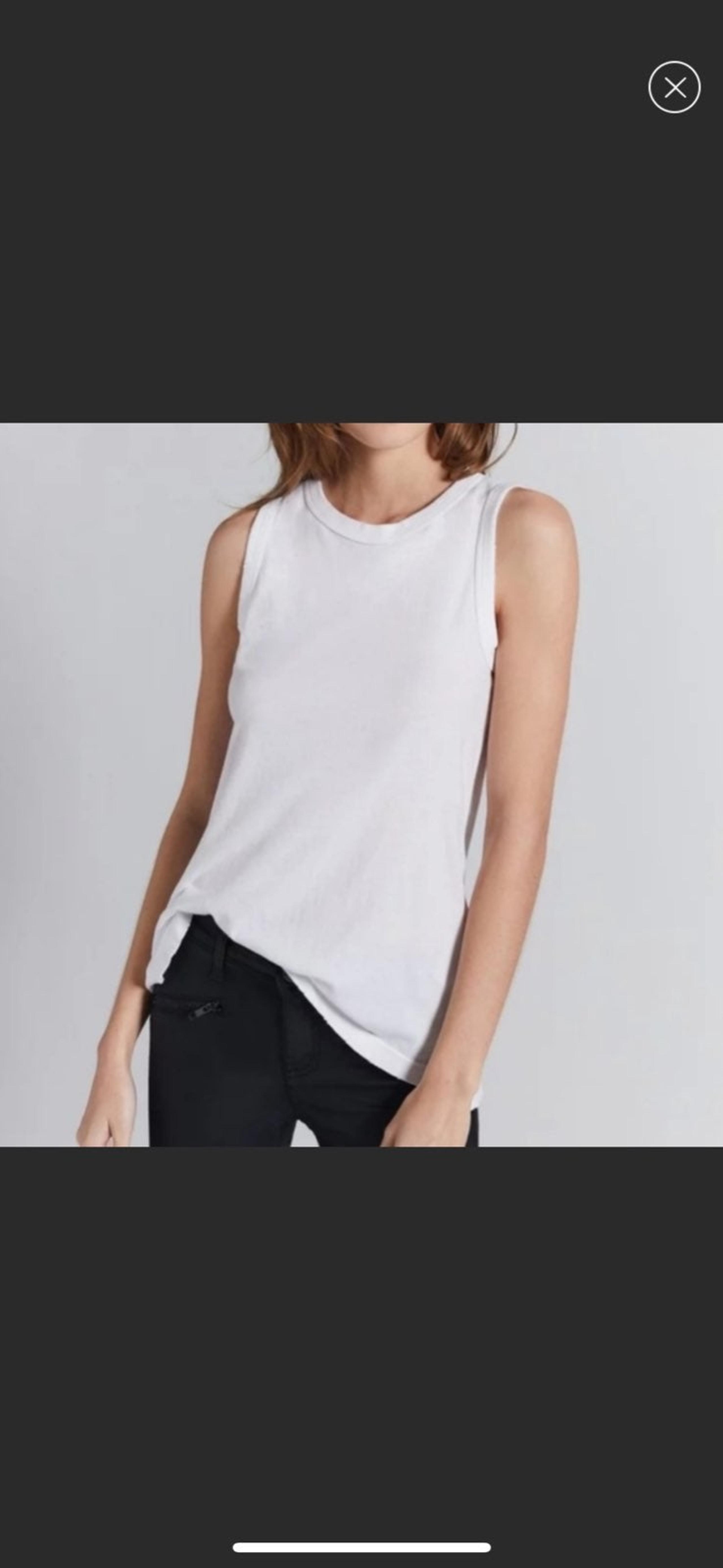 Current Elliot NWT white koose tank FINA