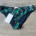 ULLA JOHNSON Dani Printed Bikini Briefs in Green sz L NWT 140