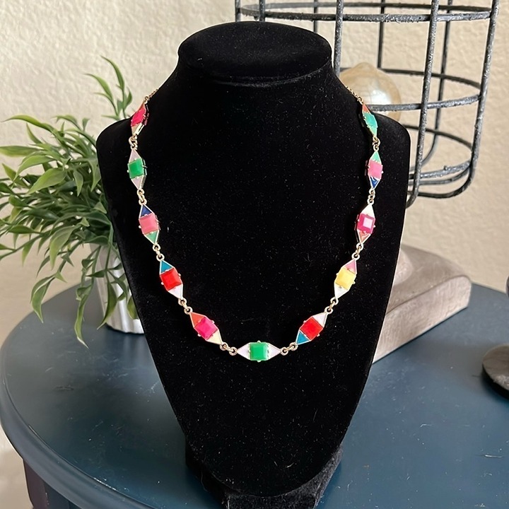 Kate Spade New York Pueblo Tiles Multi Color Stone Necklace
