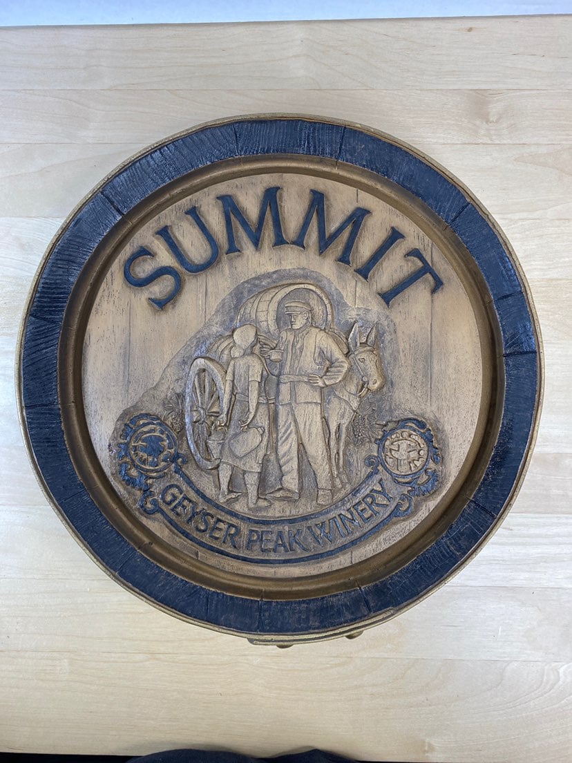 Vintage Summit Geyser Peak Winery Sign