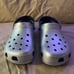 Crocs Unisex silver Gray Clog Mule Size 11