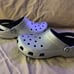 Crocs Unisex silver Gray Clog Mule Size 11