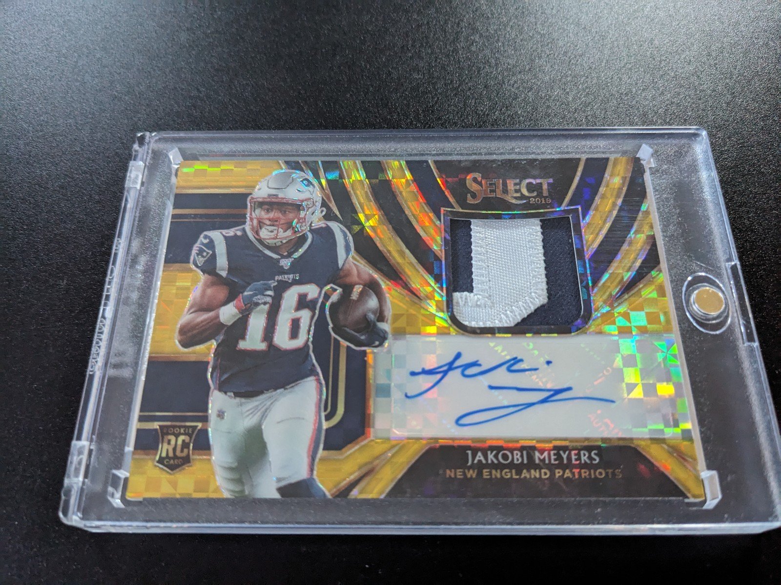 Jakobi Meyers rookie patch auto gold