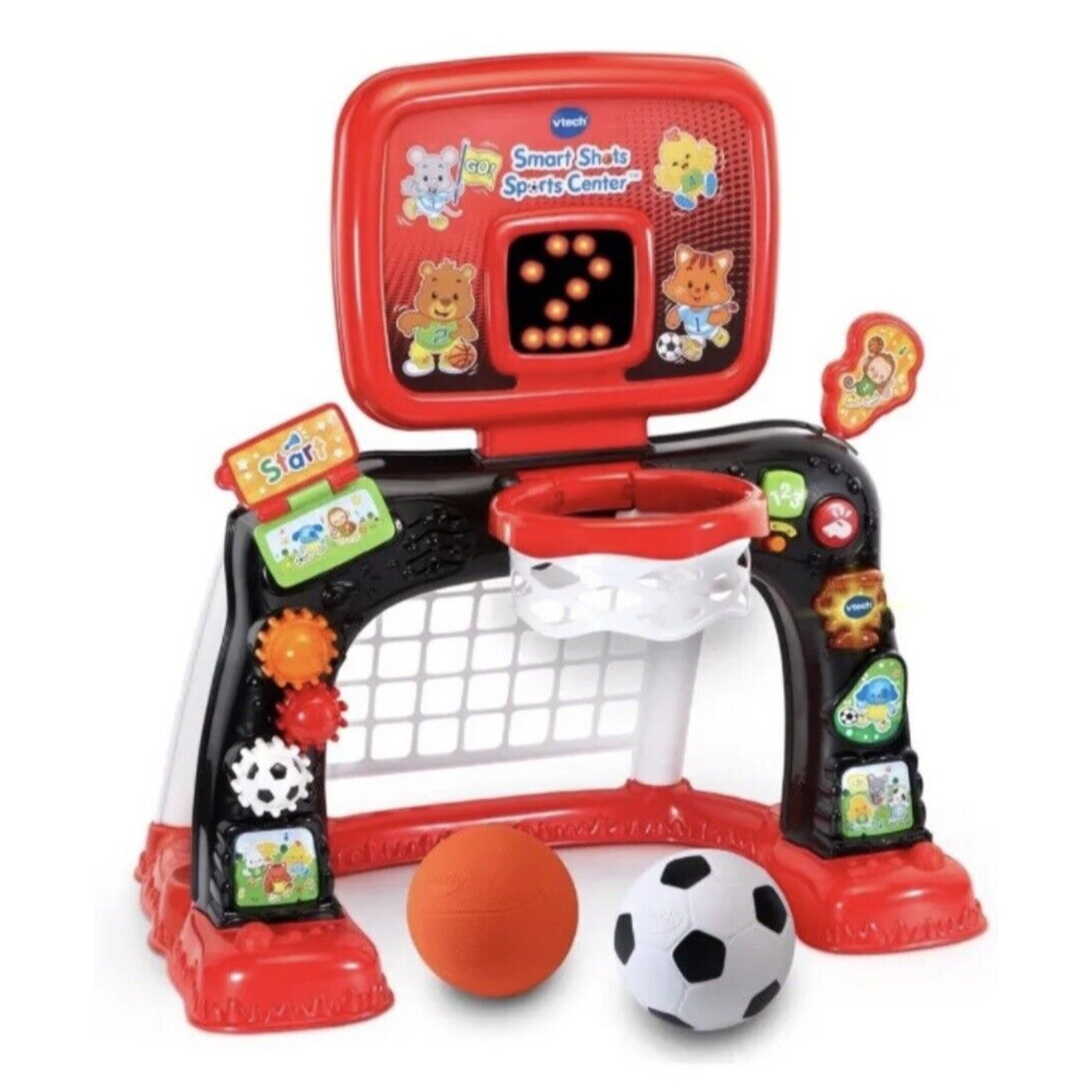 VTECH SMART SHOTS SPORTS CENTER, 12-36 MONTHHS, 80-156361, RED & BLACK, NEW