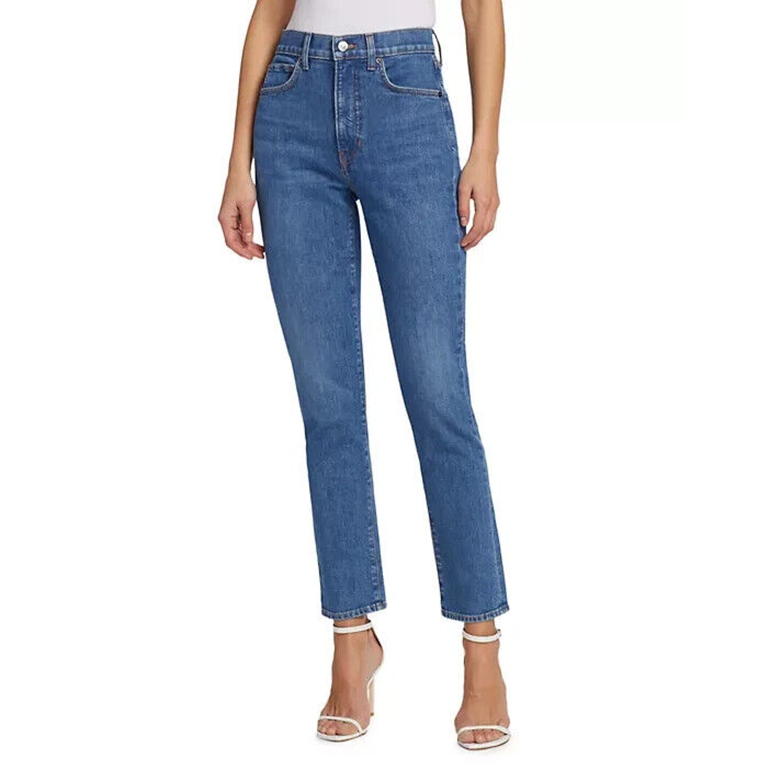NWD Veronica Beard Alenah Slim Straight Jeans Size 26 Wanderer Dust #3D407