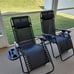 Zero Gravity Chairs Set of 2 Patio Adjustable Reclining Folding Chairs w/ Pillow