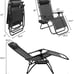 Zero Gravity Chairs Set of 2 Patio Adjustable Reclining Folding Chairs w/ Pillow