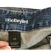 Lane Bryant Distressed Patch Cropped Capri Denim Jeans Womens Size 20 Blue
