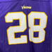 Reebok Mesh Minnesota Vikings Jersey Peterson 28 Sz XL NFL Team Apparel