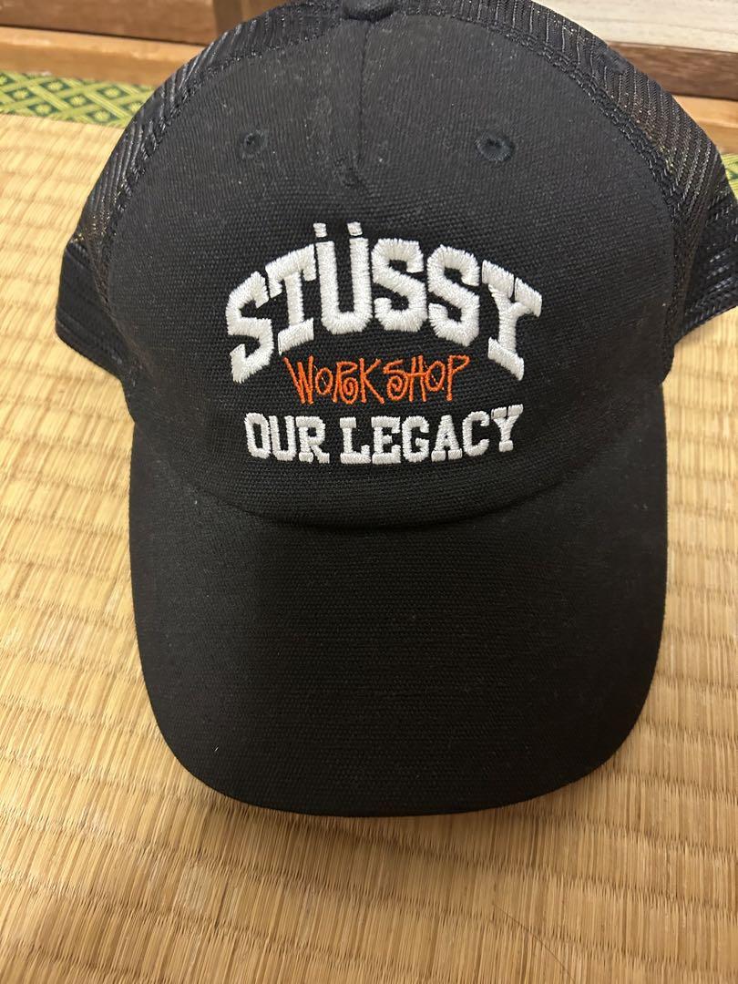 Stussy x Our Legacy Work Shop Low Profile Trucker Cap Black
