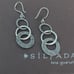Silpada three tier sterling silver earrings