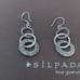 Silpada three tier sterling silver earrings